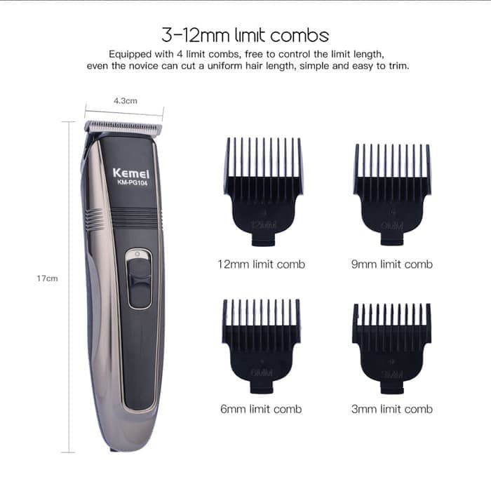 Alat Cukur Rambut Clipper Kemei KM-PG104 Mesin Cukur Rambut Elektrik