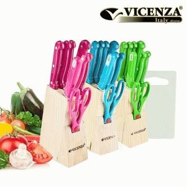 Vicenza  V920 Pisau Set Gagang Warna