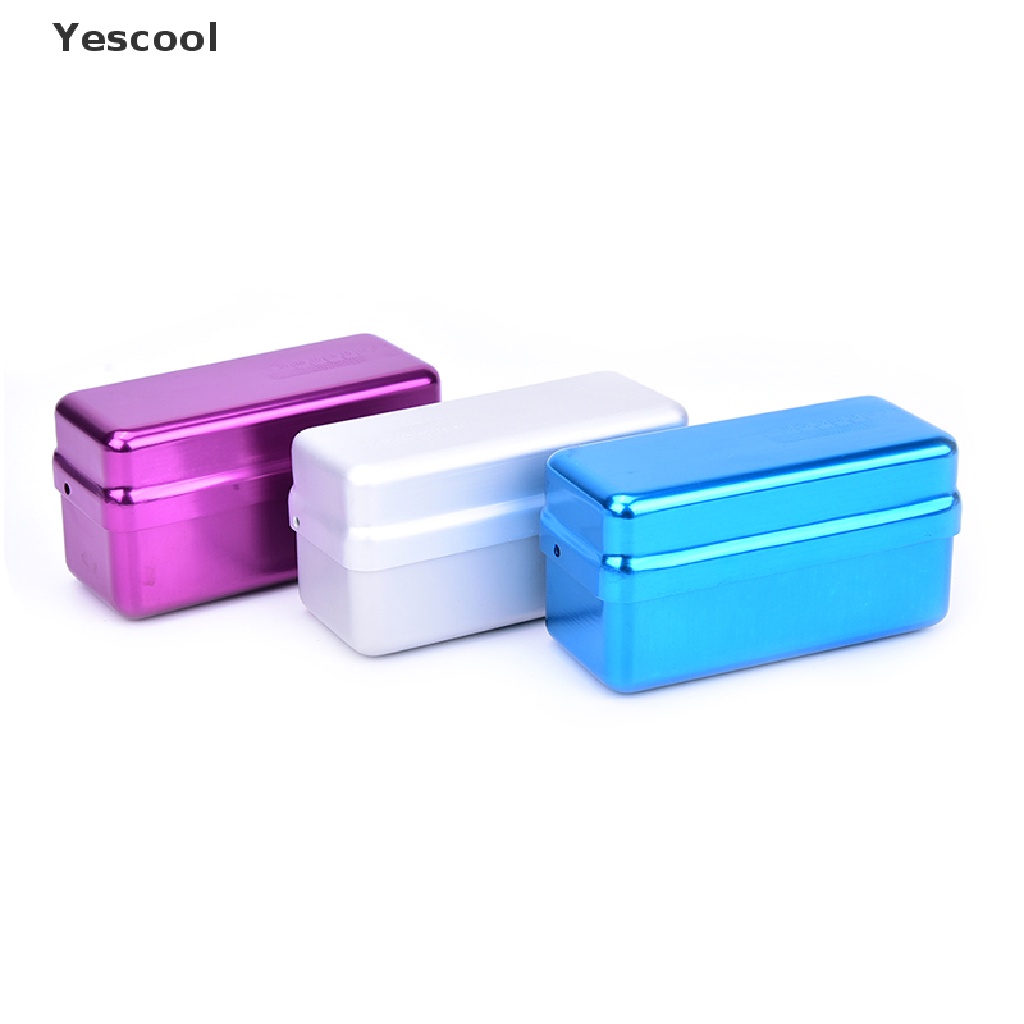 Yescool 1 Pc Kotak Sterilisasi 72 Lubang Bahan Aluminum Untuk File