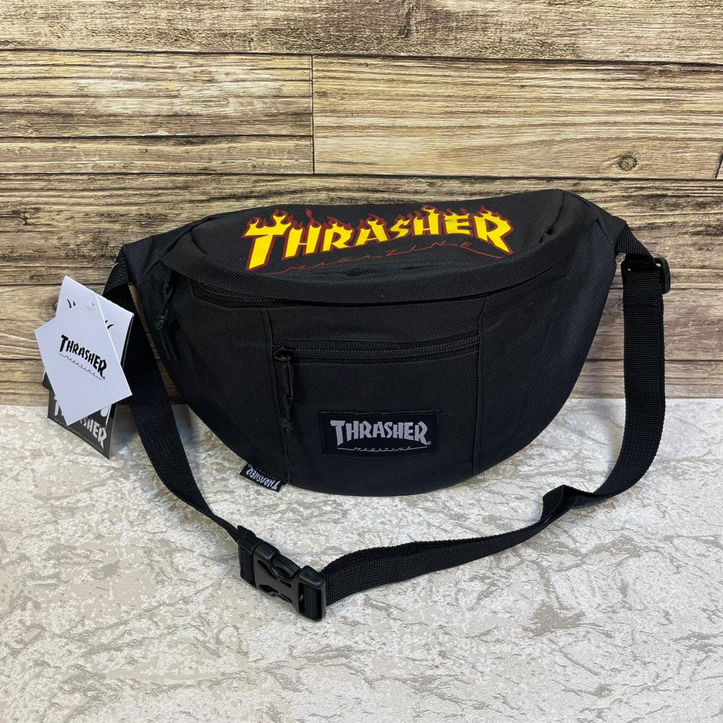 Thrasher Waistbag / Tas Selempang Pria Wanita Tas Kanvas