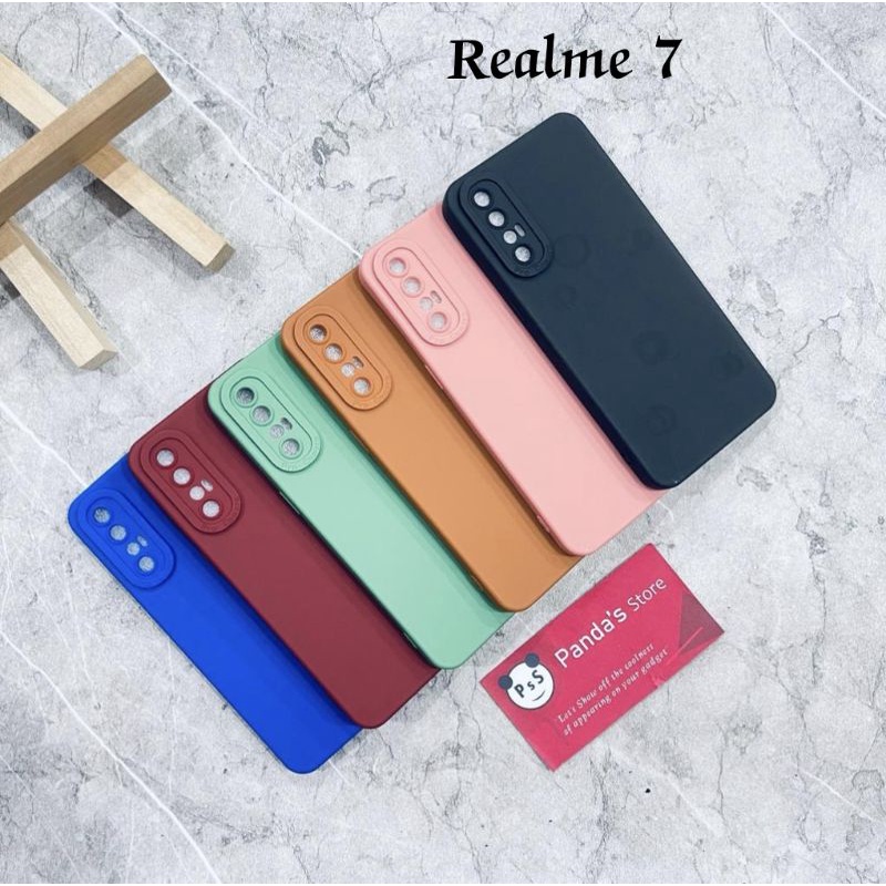 Softcase Pro Camera Realme 7 Candy Case Full Color 3D Silikon TPU