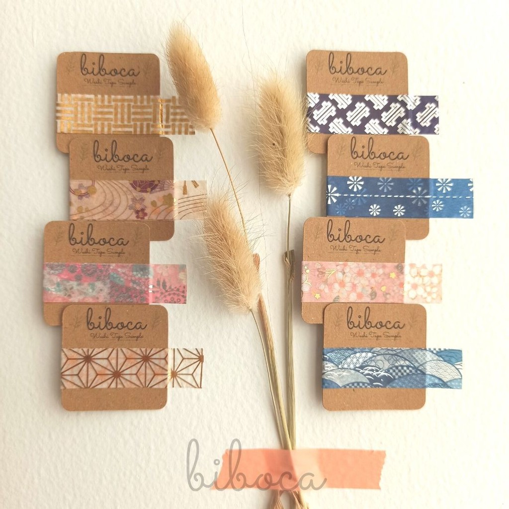 

Washi Tape Sample Premium Selotip Bujo Journal Decorative Scrapbooking Stcker Deco boca134-141