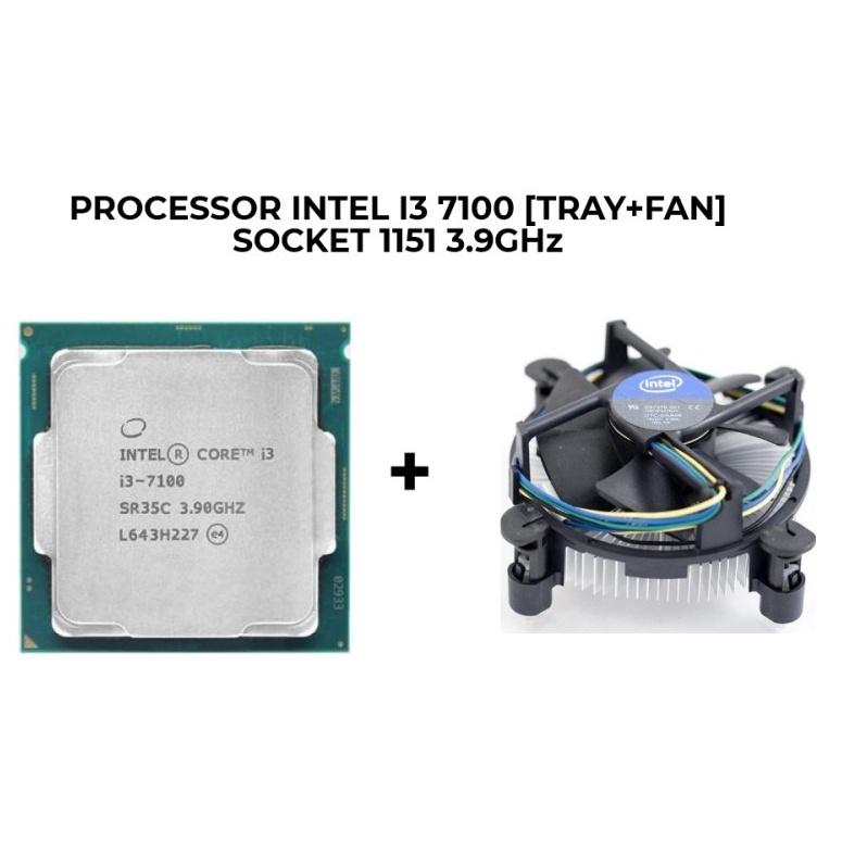 Processor i3-7100 3.9Ghz + FAN Socket 1151