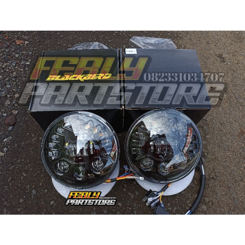 LAMPU DAYMAKER 7 INCH ORIGINAL IMPORT MS-8088RL-B TIGER SCORPIO VIXION MEGAPRO NINJA REVLEKTOR DAYMA