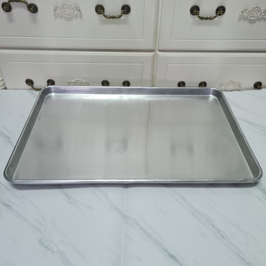 alumunium alloy oven tray 60x40x3cm / loyang kue kering / bake tray