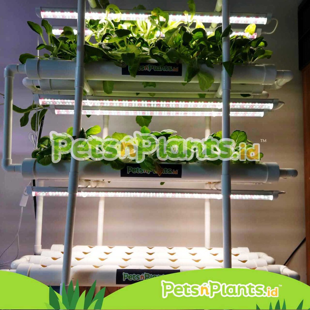 LED T8 Grow Light Lampu Tanaman Hidroponik Full Spectrum Import 90 CM