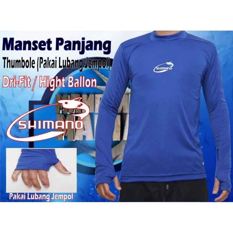 Jersey mancing polos berlogo all size pakai lubang jempol Jersey sepeda sebagai pelindung panas