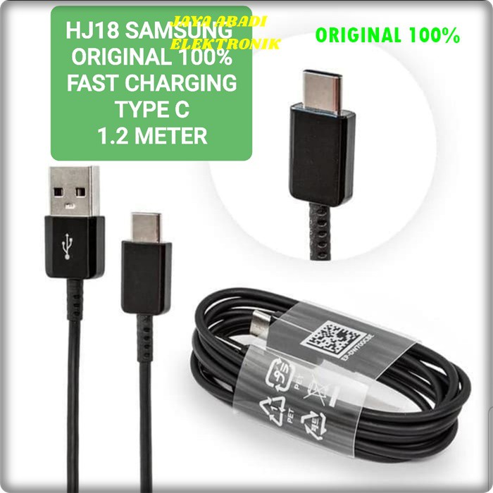 J19 SAMSUNG ORIGINAL KABEL DATA USB TYPE C TIPE C CABLE SUPER FAST CHARGING ANDOIT MULTI J19  Samsung ori 100% kabel data fast charging cable usb type c tipe hp handphone cas casan transfer travel adapter adaptive flash charger androit multi universal ori
