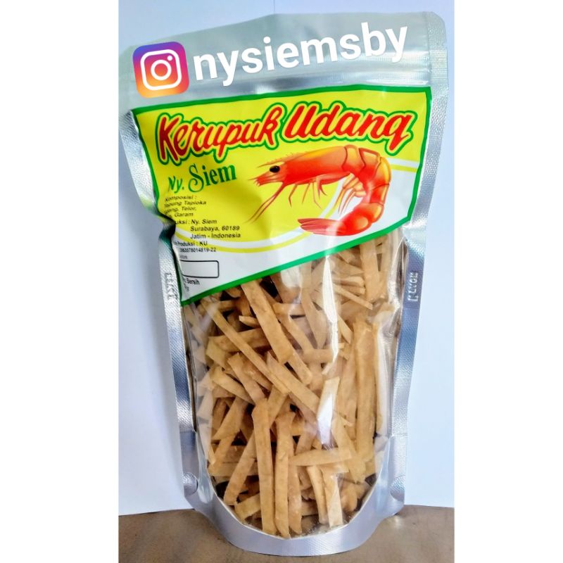 

Krupuk udang stick Ny. Siem