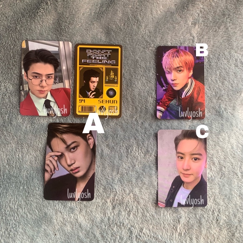 PHOTOCARD SEHUN KIHNO DAN CHANYEOL KIHNO EXO SC KIHNO PC WHAT A LIFE 1 BILLION VIEWS CHANYEOL AR SEL