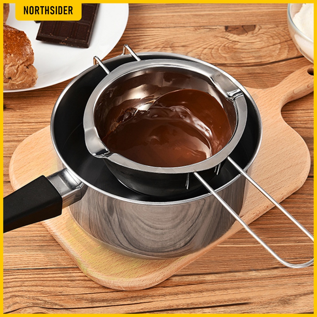 PANCI LELEH KEJU COKLAT | CHOCOLATE MELTING POT PAN STAINLESS STEEL