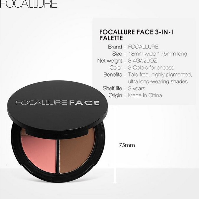 Focallure Trio Blush Focallure Bronzer Focallure Countour focallure Highliter Focallure Blush And Highlighter Focallure Contour Blush On Focallure Focallur Focalure Fucallure Focalure Foccalure