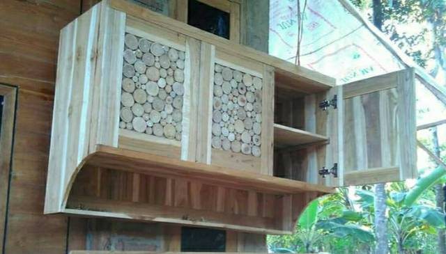 Mebel Kitchenset minimalis kayu jati murah