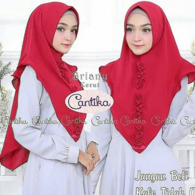 KHIMAR BRIANY KERUT / HIJAB TERBARU / HIJAB TERLARIS / HIJAB GROSIR MURAH / HIJAB SYARI / JILBAB