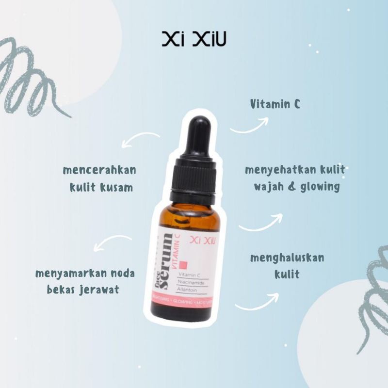 [BPOM] XI XIU Face Serum Vitamin C | Whitening Gold | Anti Acne