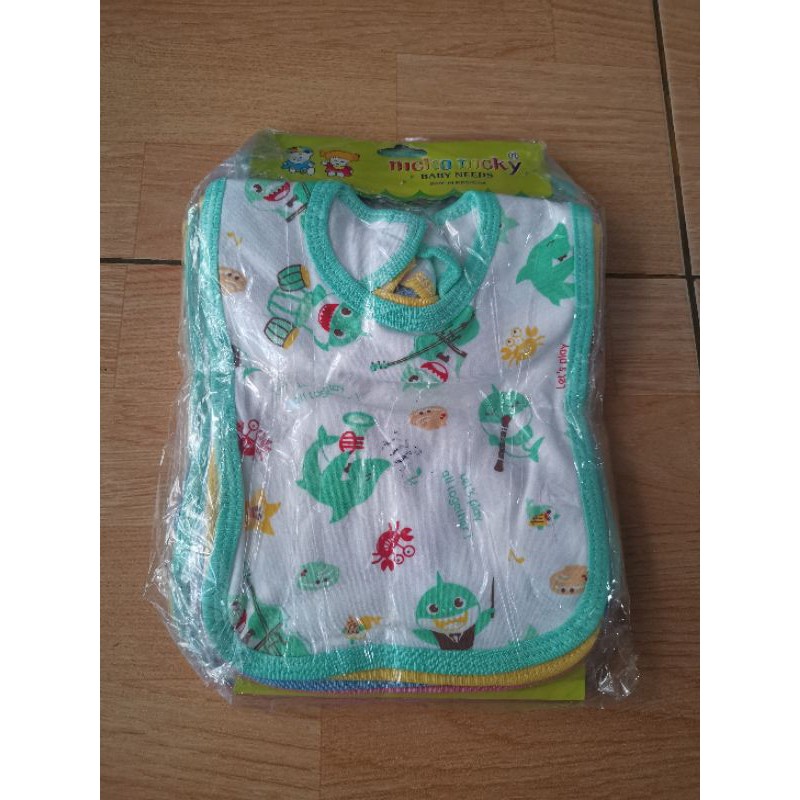 Celemek Bayi kancing NICKO NICKY isi 2 pcs