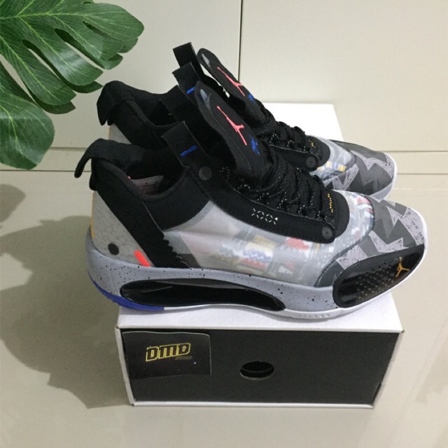 SEPATU NIKE AIR JORDAN 34 XXXIV LOW PRINT COLORWAYS - PREMIUM ORIGINAL