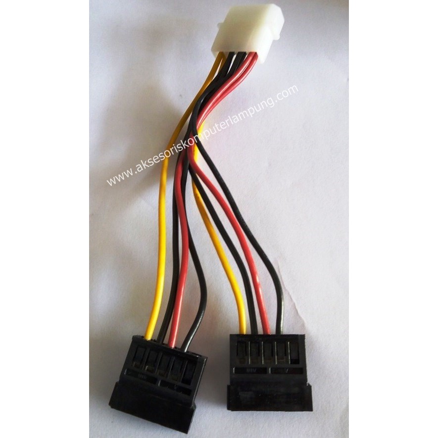 Kabel Power SATA Converter Molex to SATA Cabang 2