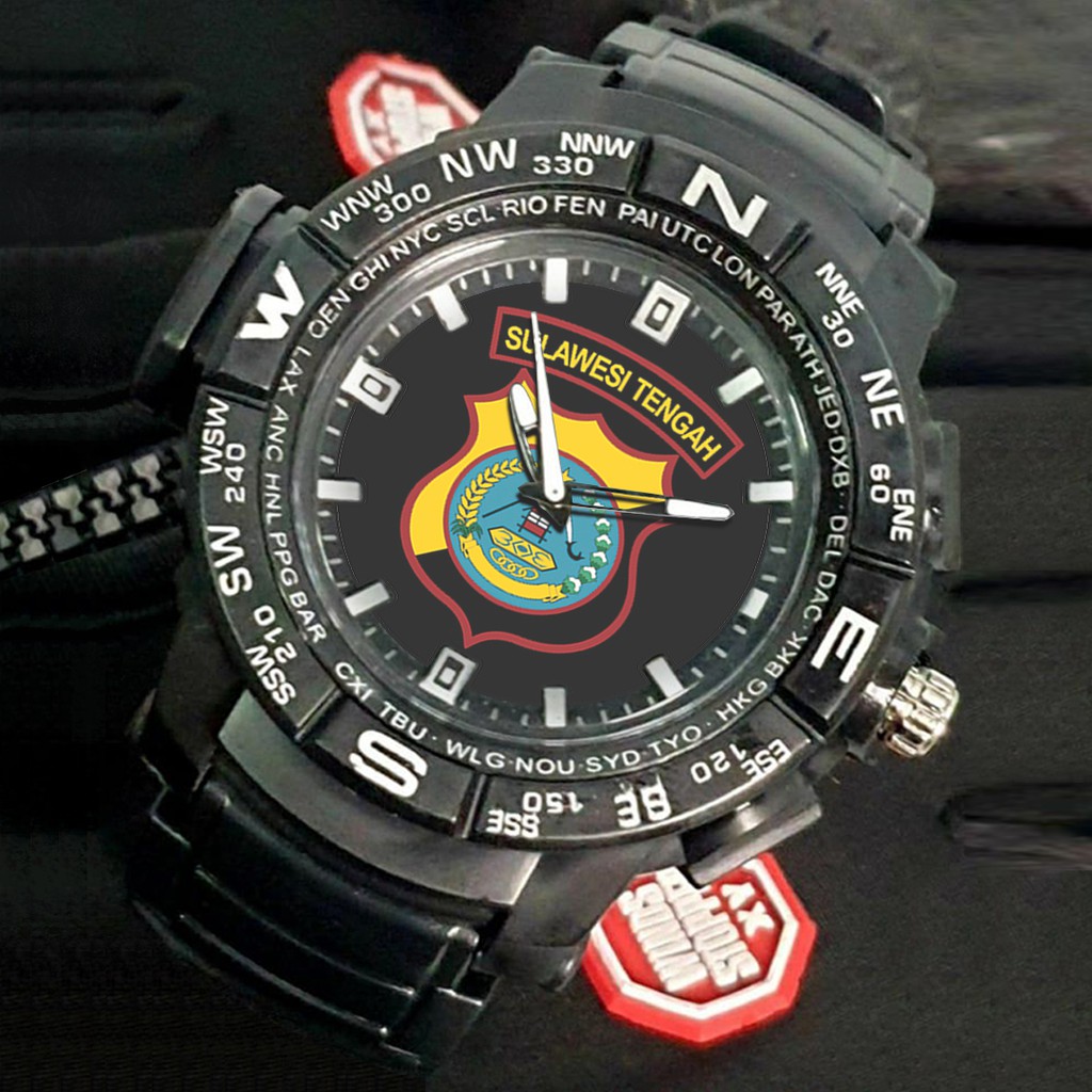 (EXCLUSIVE) Jam Tangan POLDA SULAWESI TENGAH Sport Bagus