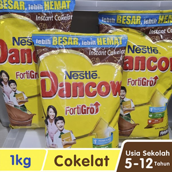 

DANCOW Fortigro Kemasan 1 Kg - Coklat / Instant / Full Cream