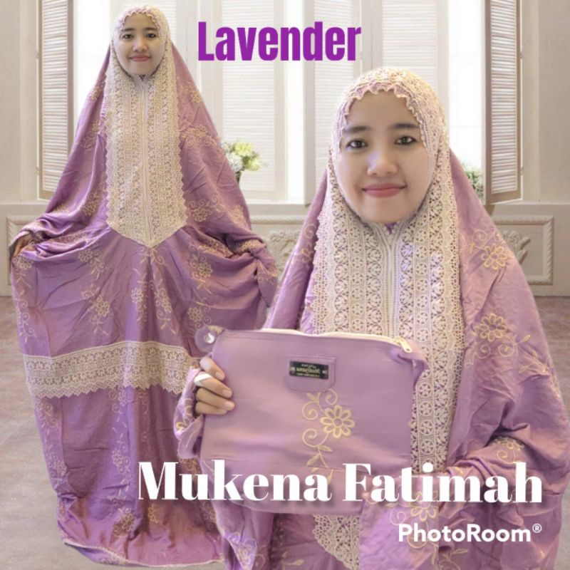mukena terusan rayon/mukena fatimah/mukena terusan