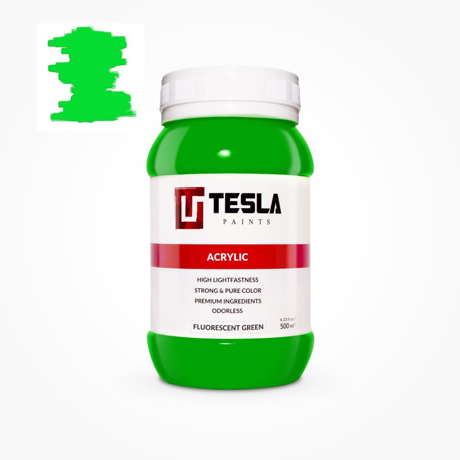

Tesla Acrylic 500 ml Fluorescent Green