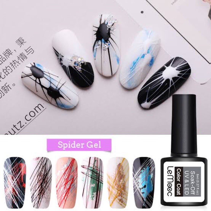 SPIDER GEL LINER NAIL ART painting gel polish / kutek gel jaring nailart