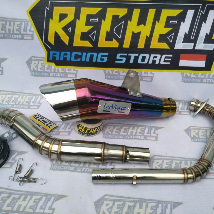 knalpot yamaha vixion new - vixion old leovince pelangi full stanlise OLD