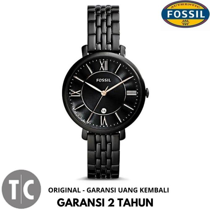 [ ORIGINAL ] Fossil Es3614 Jacqueline Black 36mm Fullset Tinbox