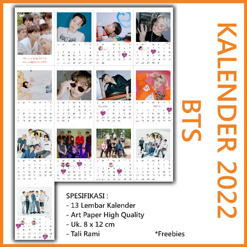 KALENDER BTS 2022 by mochichim