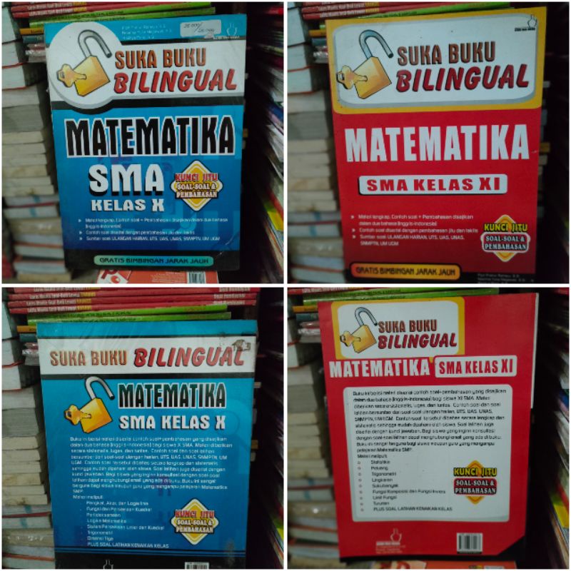 Suka Buku Bilingual MATEMATIKA SMA KELAS X XI . t159/C
