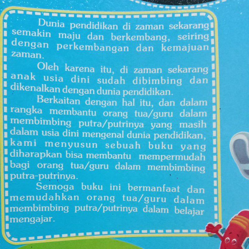 Buku Lancar Membaca Suku Kata /untuk anak/paud Tk