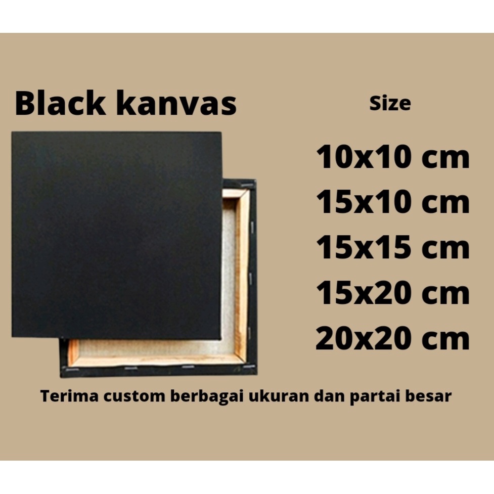 

Kanvas Lukis Hitam Media Lukis HItam Murah Ukuran 10x10 cm sd 20x20cm
