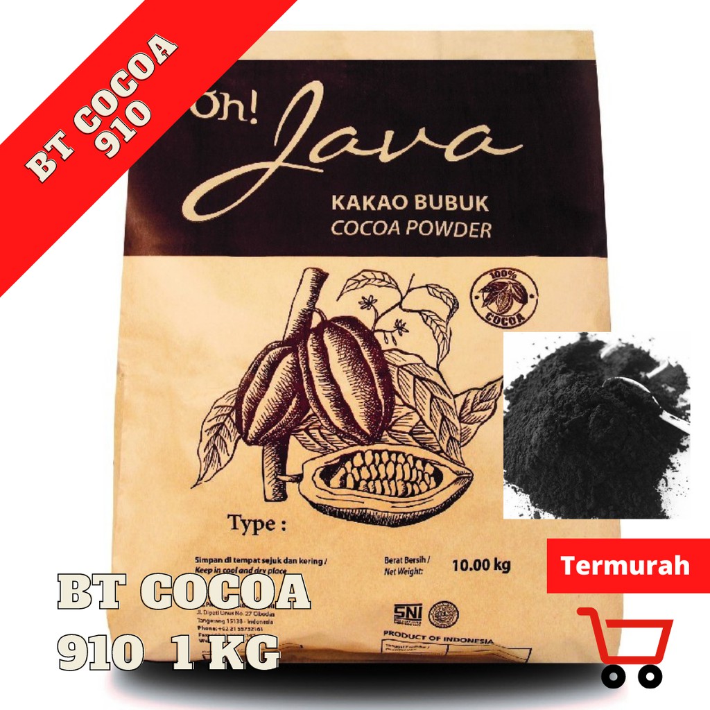 BT COCOA BLACK POWDER BT 910 1 kg bubuk coklat Hitam DARK