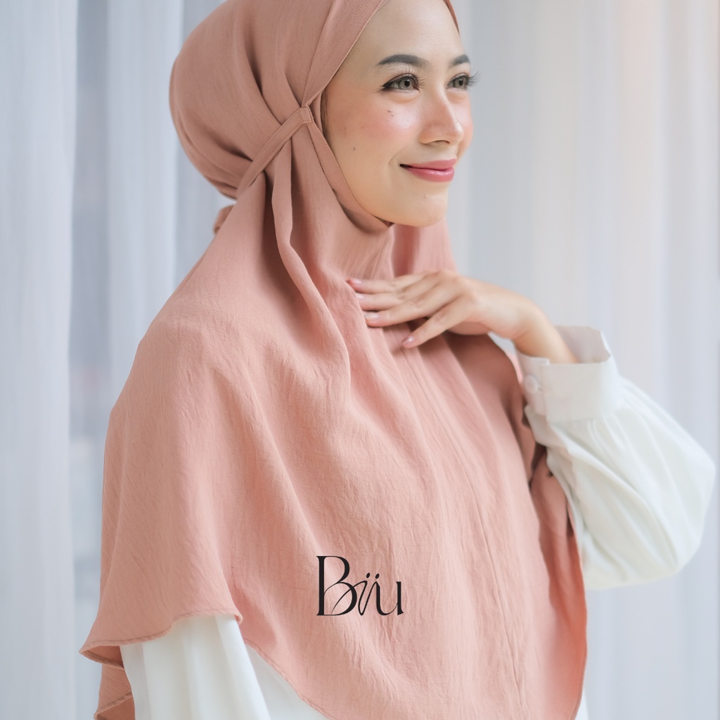 Biiu Hanna Bergo Instan | Hijab Instan Crinckle