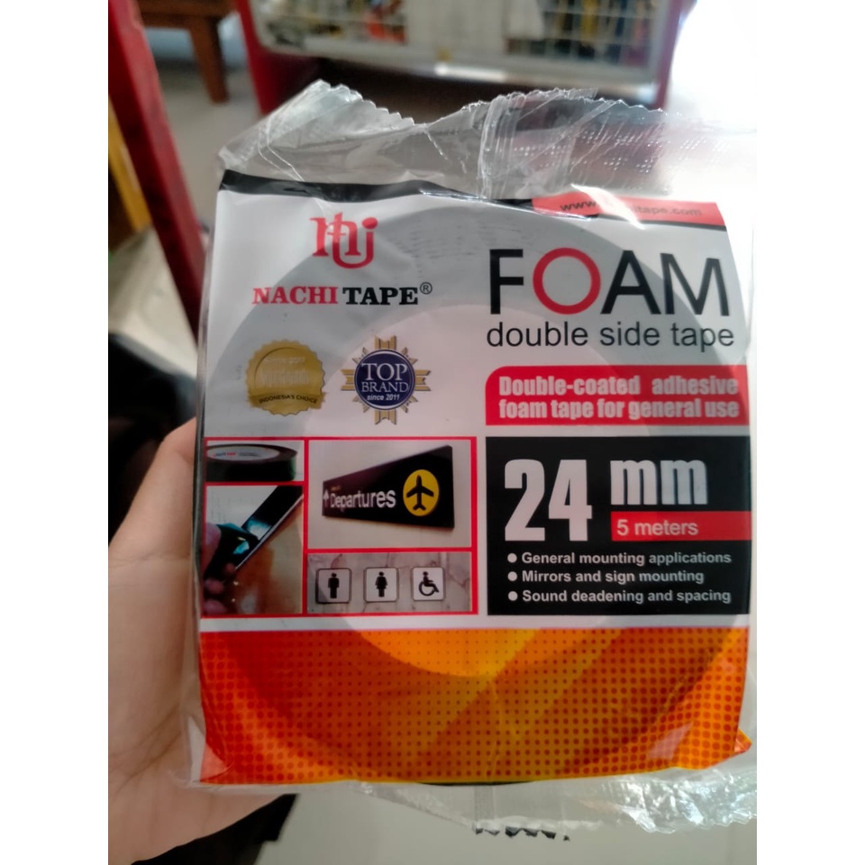 

Isolasi Double Tape Foam Nachi 24 mm x 5 m