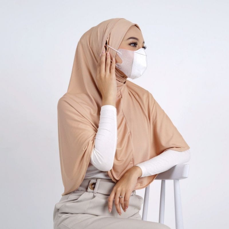 (KJI) HIJAB HELMA JILBAB BERGO INSTAN