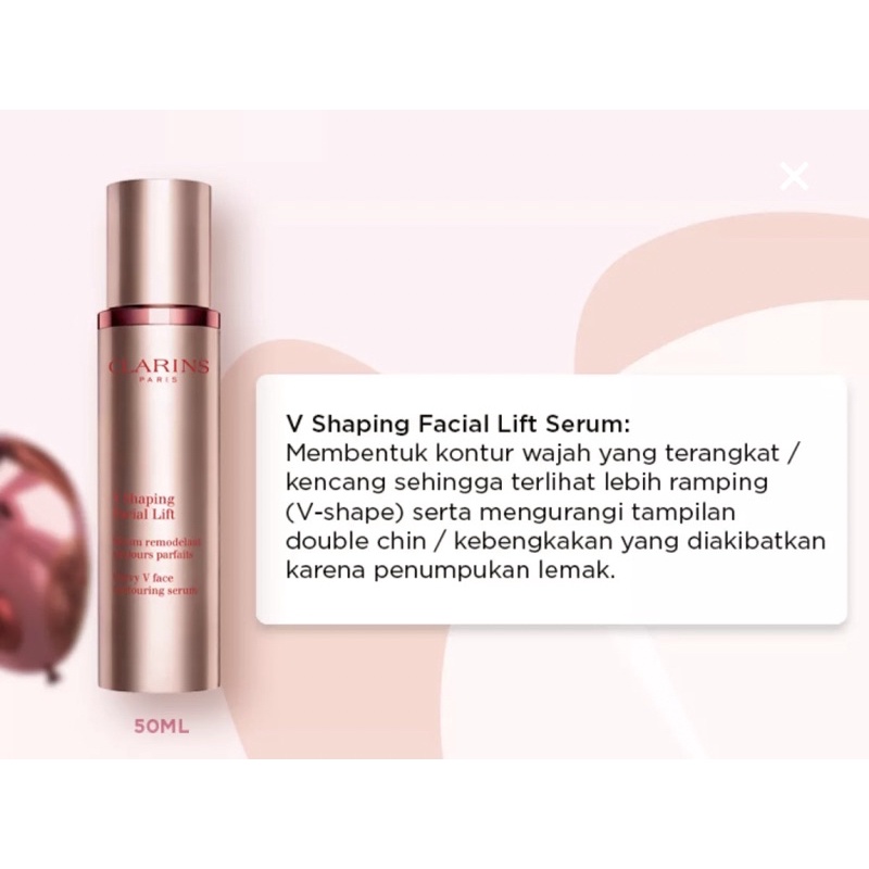 Clarins V Shaping Facial Lift Curry V Face Contouring Serum 10ml / 50ml