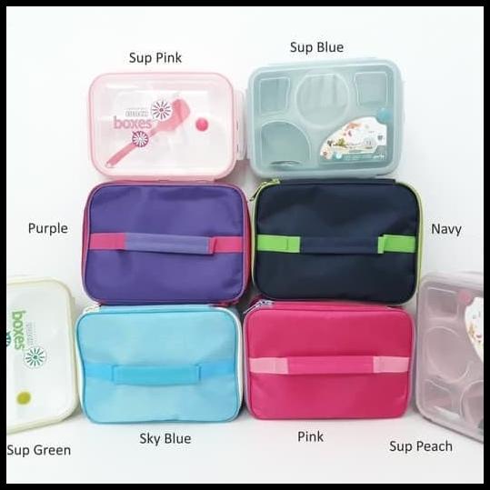 Vanila Outlets | Lunch Set Box Dan Lunch Bag Like Tupperware