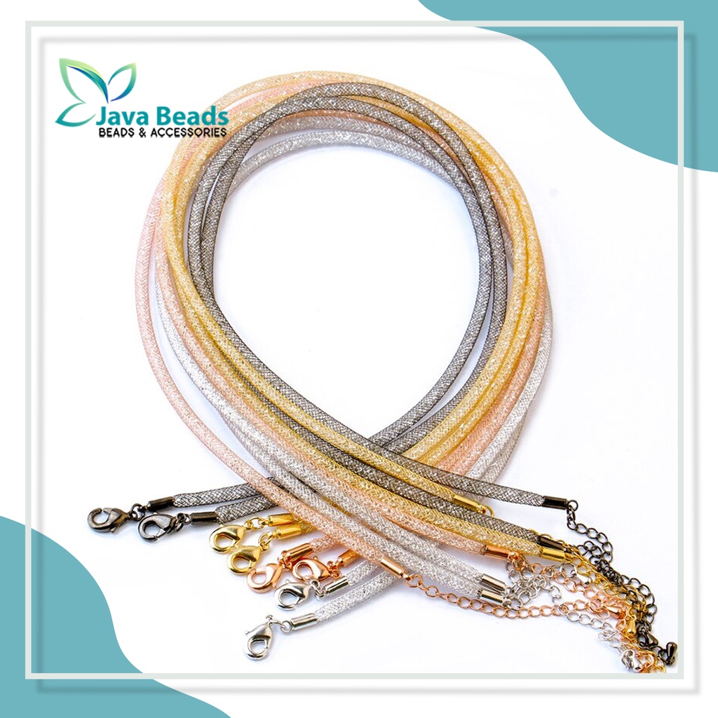 Gelang Kawat Kristal Kalung Glitter Lilit