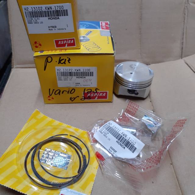 Piston kit vario 125 oversize 25 aspira