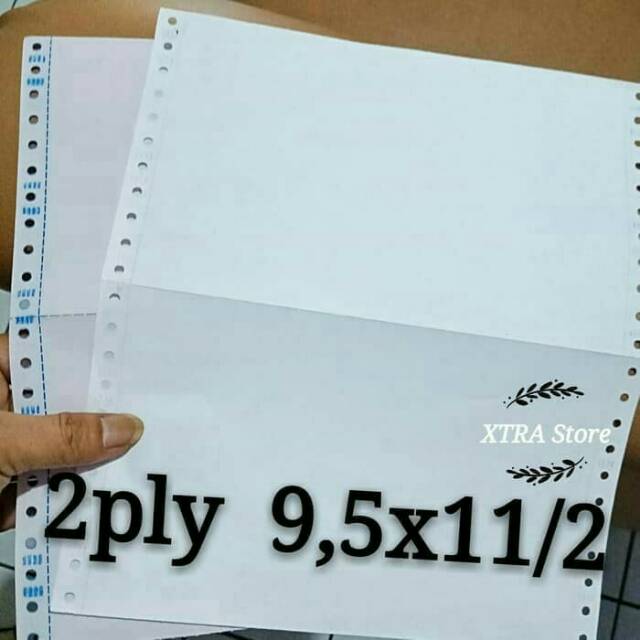 

Kertas komputer 2ply 9.5x11/2 continuous form isi 500set