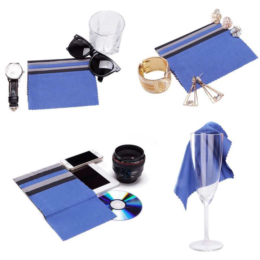 Kain Microfiber Pembersih Lensa Kacamata Cleaning Cloth Ukuran 145mm