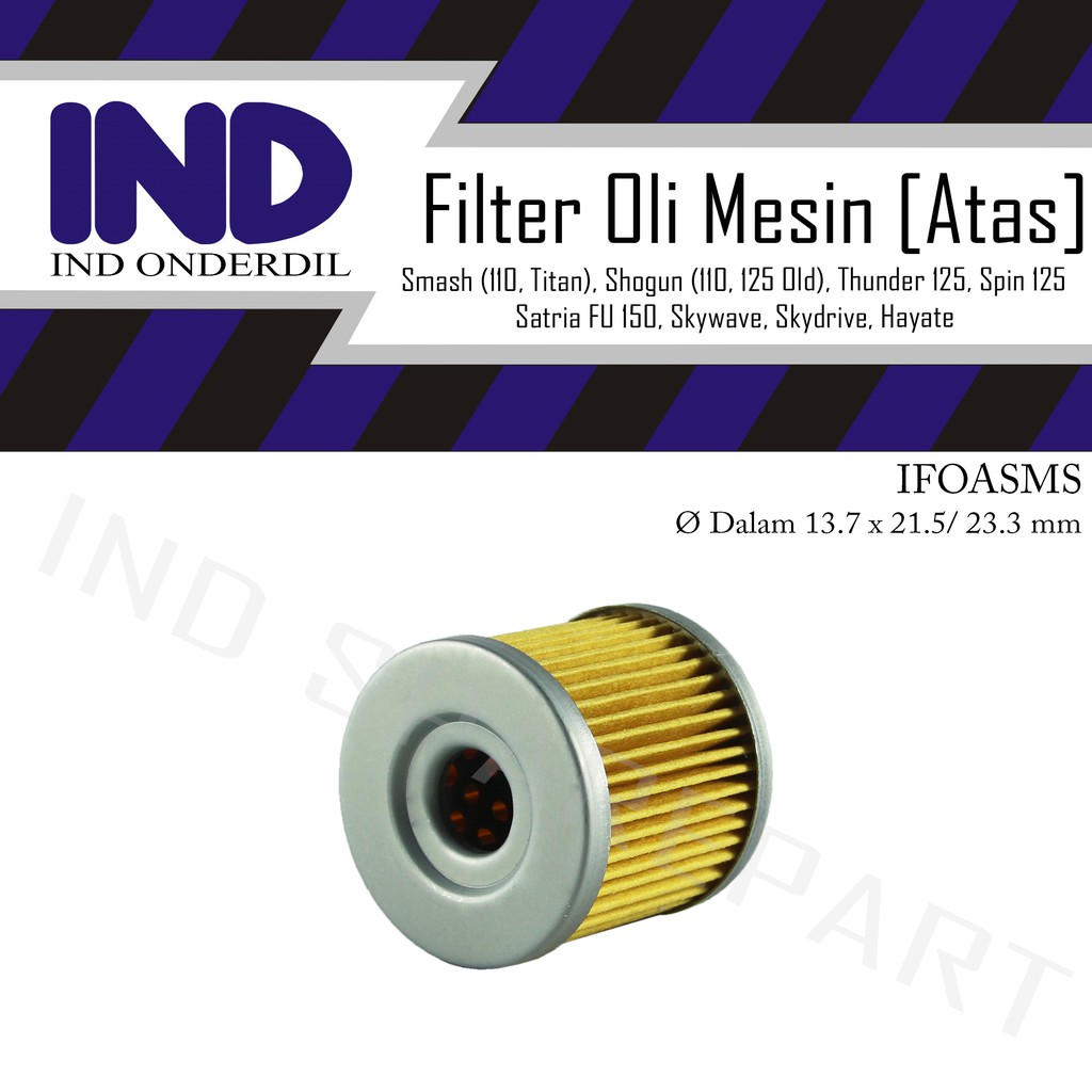 Filter-Saringan Oli Mesin Atas Smash-Titan/Shogun 110 Kebo-New-125 Old