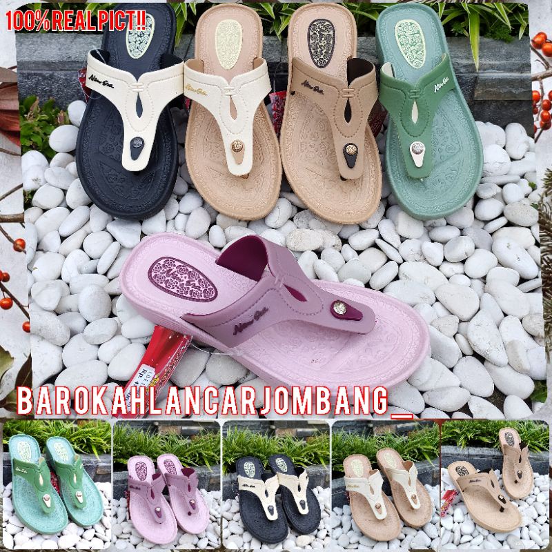 SANDAL KARET WANITA NEW ERA LB 11005 / LB 9029 SIZE 37-41 100%ORIGINAL RINGAN LENTUR