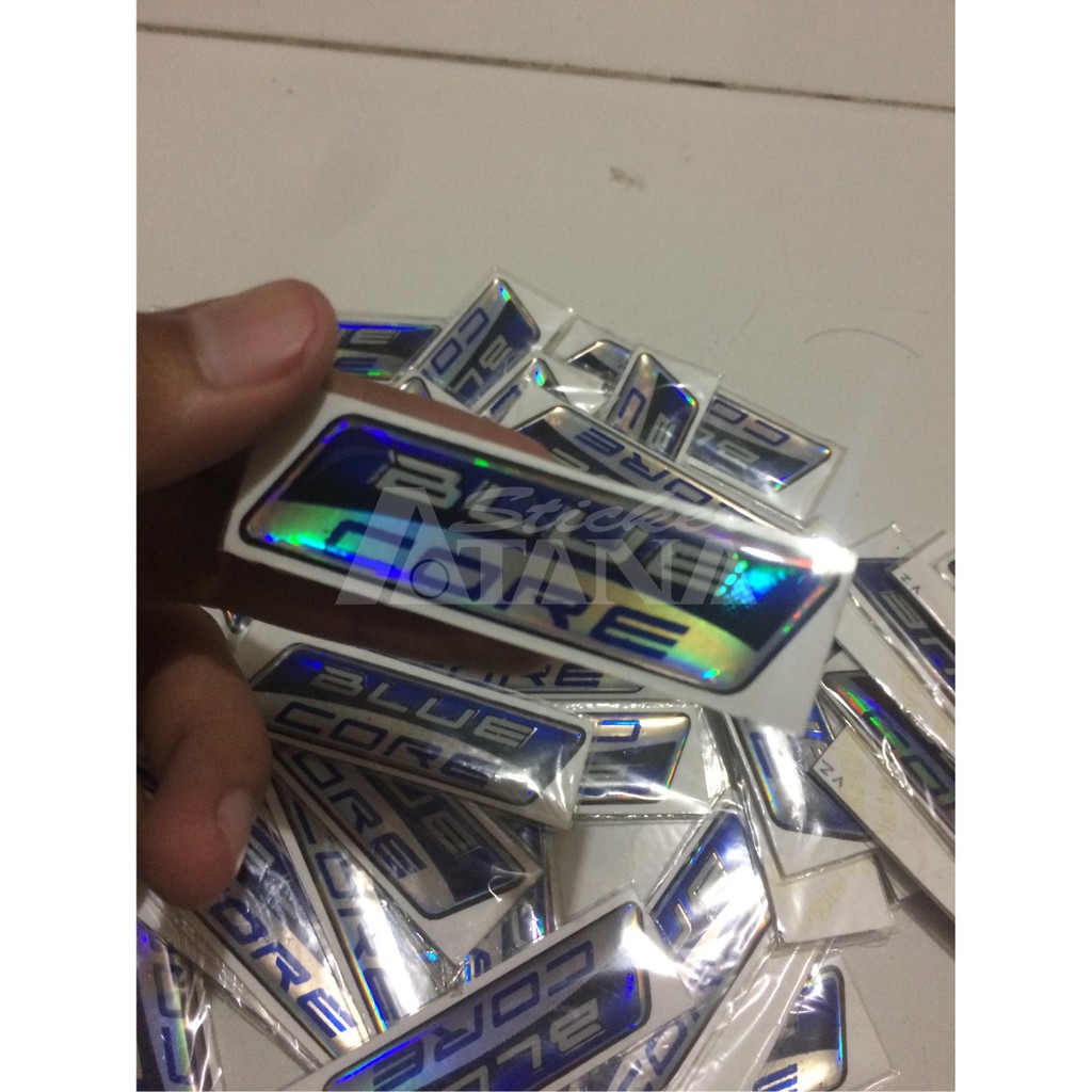 Sticker Cutting Timbul / Emblem Yamaha BlueCore Glossy Scotlite Stiker