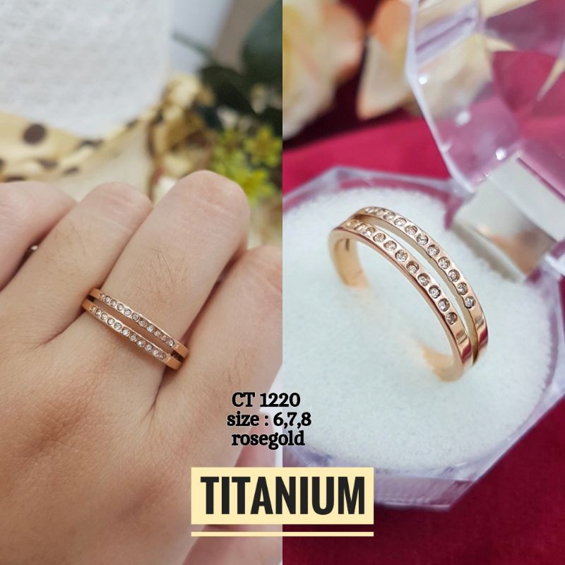 cincin titanium 2 baris