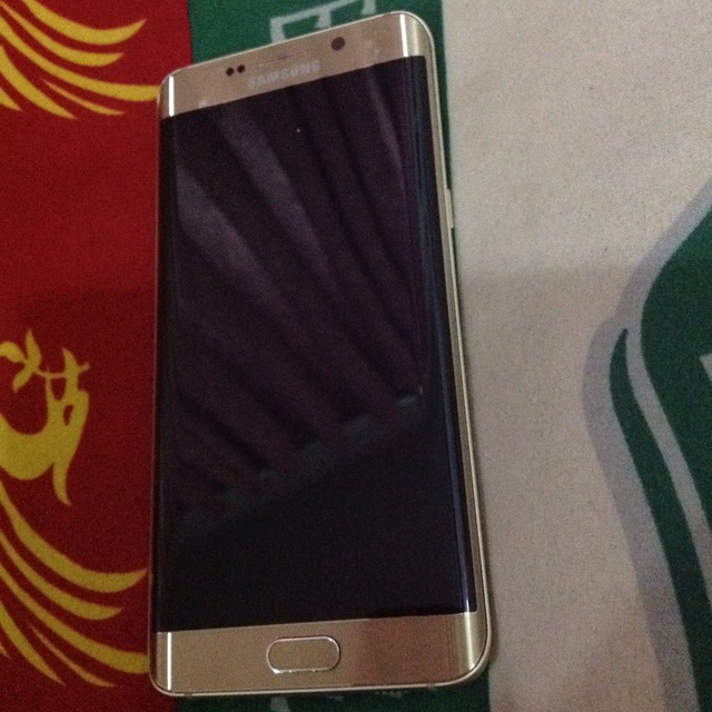 Samsung S6 Edge Plus 64gb Gold Fullshet ORI mulus shadow mesin normal 1 SIM