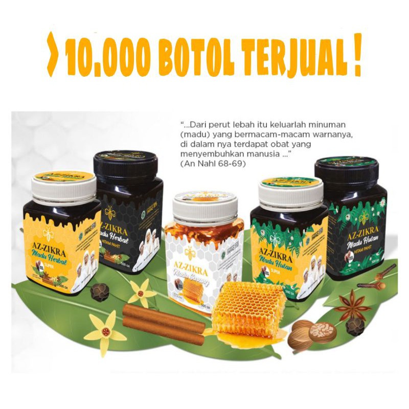[ ASLI 100% + Brosur ] MADU HITAM PAHIT SUPER AZ ZIKRA | A   ZZIKRA | madu