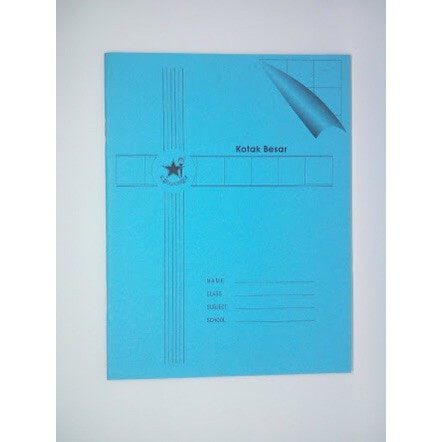 

Buku Tulis Kotak Besar Mandarin / Alphabet Bintang Obor isi 38 lembar (10 Buku)